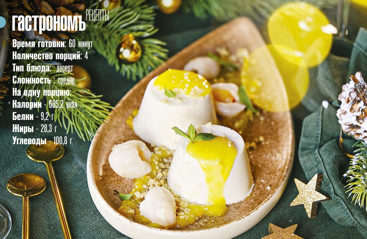 Панакота с личи: восхитительный десерт с экзотическим шармом