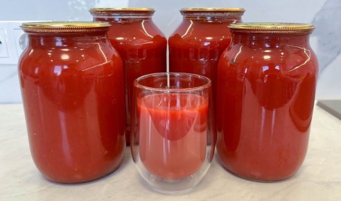 Томатный сок на зиму: простой и вкусный рецепт без соковыжималки