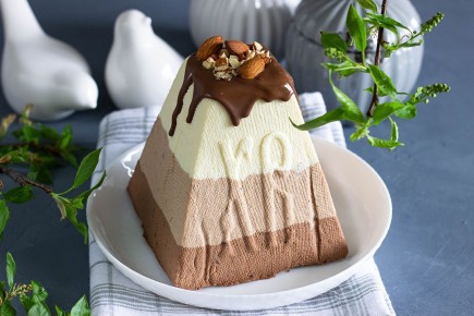 Творожная пасха с тремя шоколадами