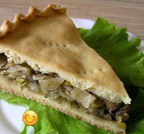 Постный пирог с капустой и грибами: простой рецепт для праздников