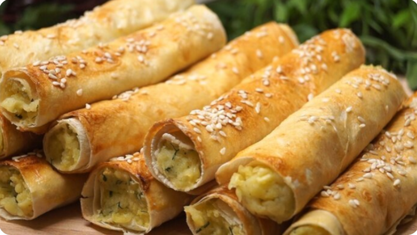 Хрустящие трубочки из лаваша: простые, вкусные и бюджетные перекусы