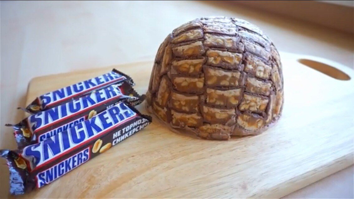 Торт-мороженое «Сникерс»