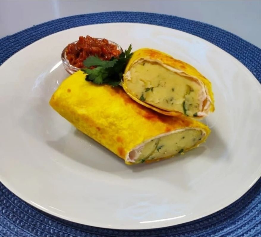 Постные трубочки из лаваша