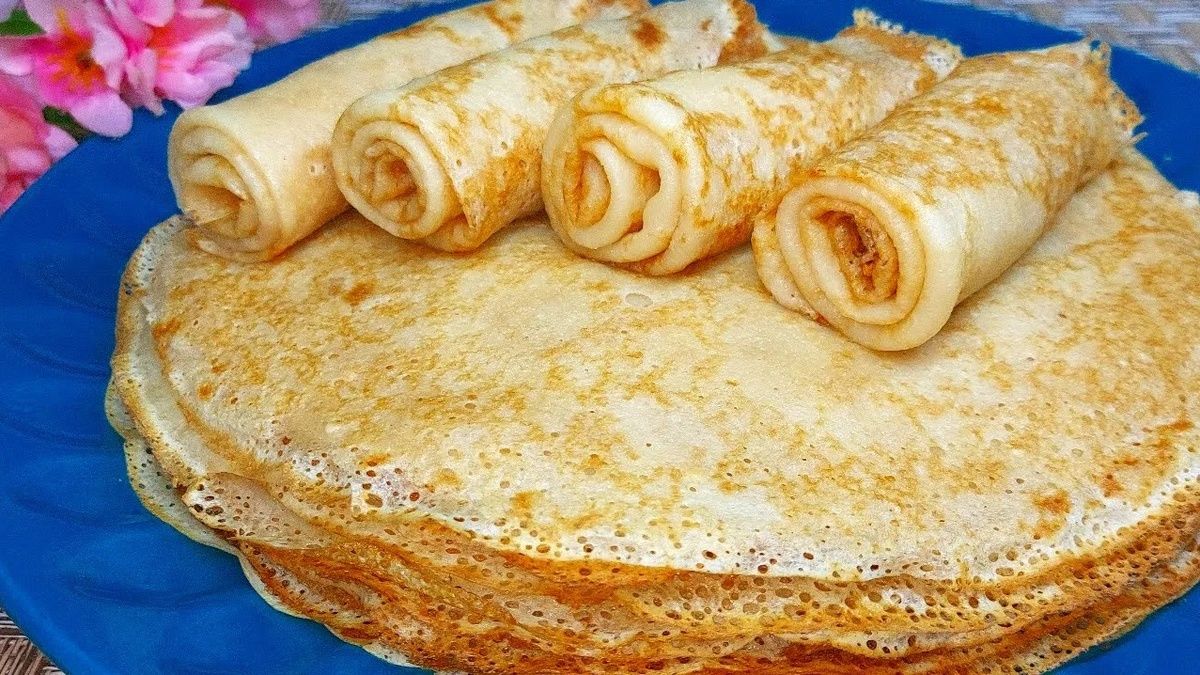 Непревзойденные блины без молока и яиц за 5 минут