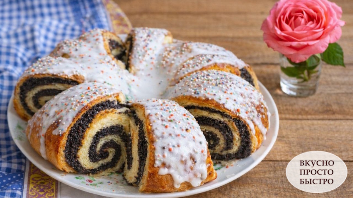 Пасхальный пирог с маком: волшебство весеннего стола