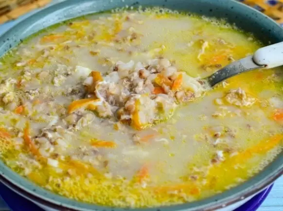 Гречневый суп с яйцом: быстро, просто и сытно